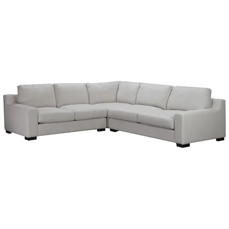 3 Piece Sectional with Track Arms